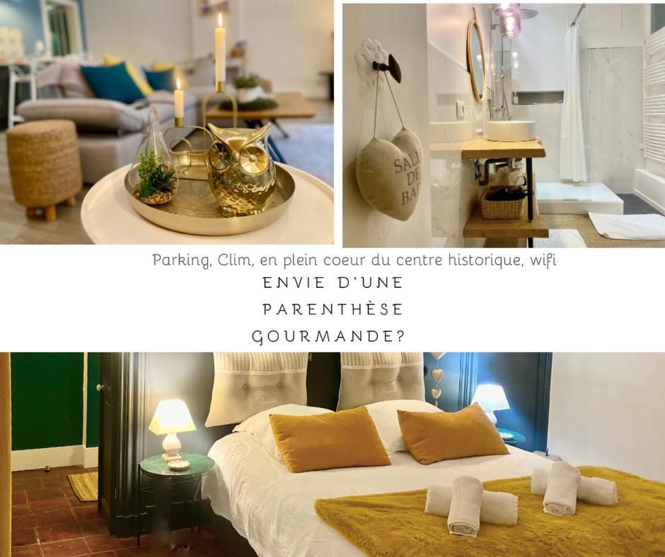 La Parenthese Gourmande Avec Clim Et Parking Apartment มงโตบ็อง ภายนอก รูปภาพ